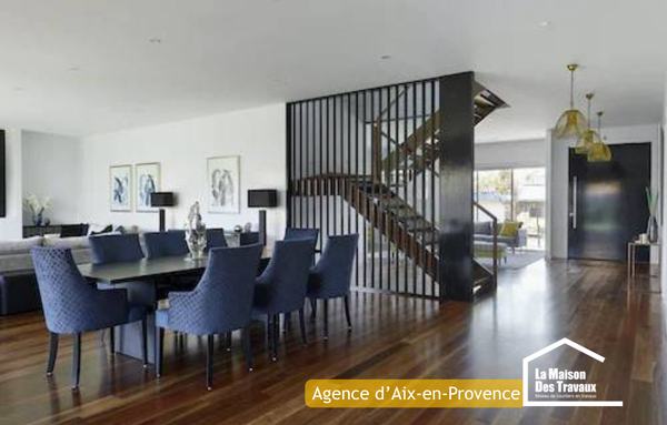 Illustration du Point Déco consacré aux meilleures solutions pour séparer deux pièces sans construire de cloison : verrière, claustra, bibliothèque et astuces d’aménagement pour optimiser un intérieur à Aix-en-Provence.