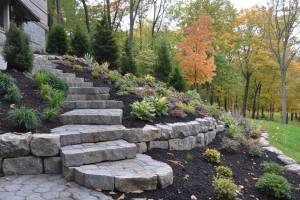 Jardin en pente