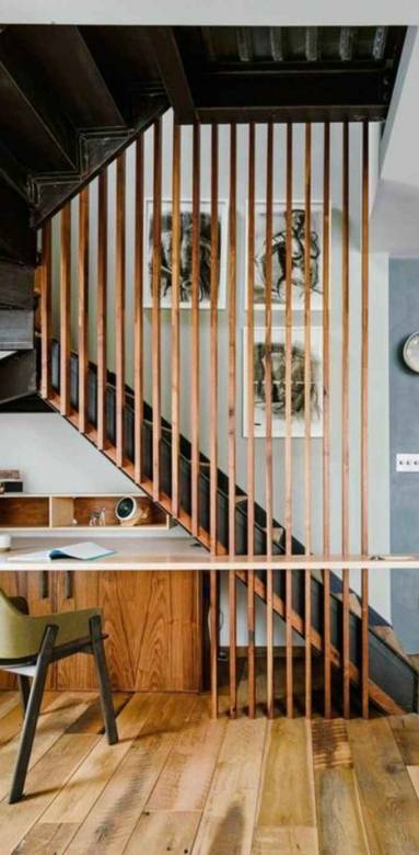 Choisir son escalier, droit avec claustras - Nantes 44