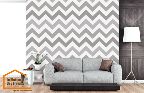 Papier peint gris exemple