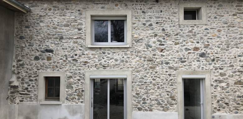 Un mur comme neuf pour cette belle bâtisse