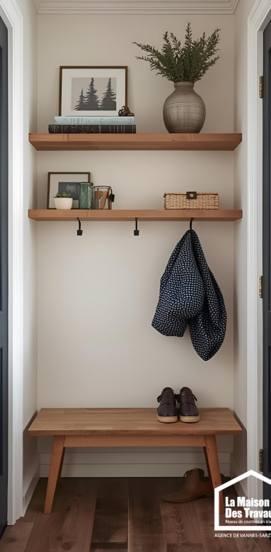 Couleurs claires pour optimiser une petite entrée