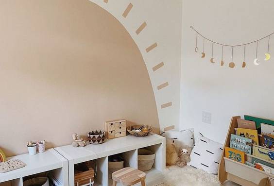 Décoration nature dans une chambre d'enfant - Arras 62