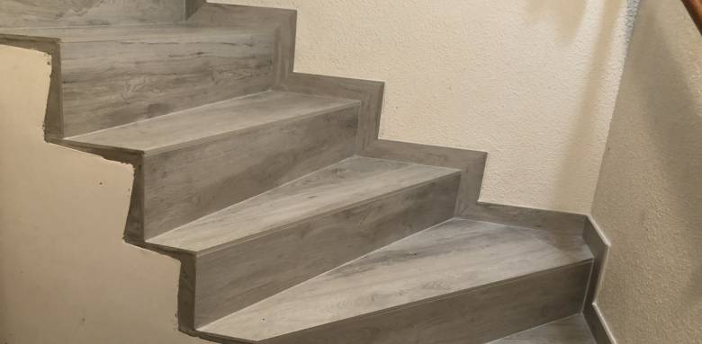 rénovation d'escalier qui étaient... de travers ! 