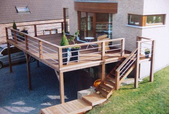 Terrasse sur pilotis Beaune