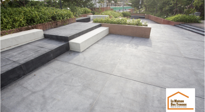 Terrasse en béton