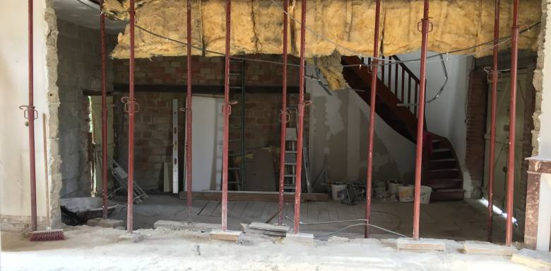 Ouverture d'un mur porteur d'une maison ancienne