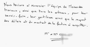 Témoignage de Mr et Mme C