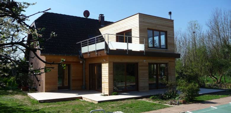 Terrasse avec garde-corps