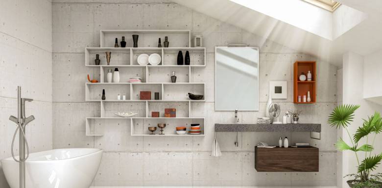 Salle de bain sous combles à Clamart