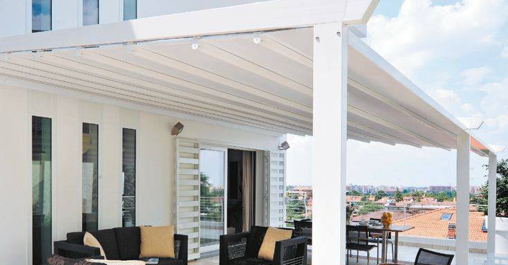 Pergol adossée toile rétractable