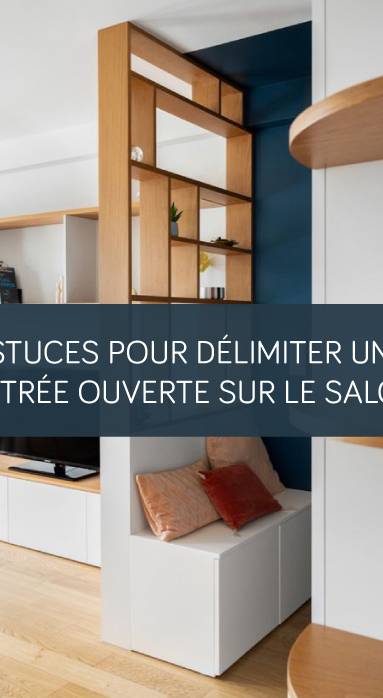 Astuces pour délimiter une entrée ouverte sur le salon