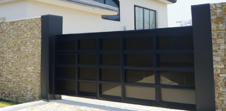 Génération 3D d'un portail devant une maison 7