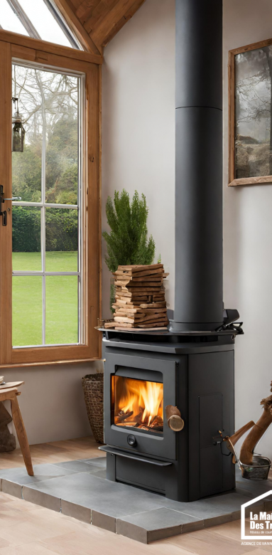 Poele à bois véranda à vannes