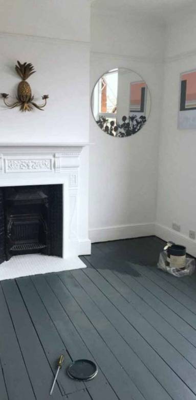 Rénovation maison - peindre son parquet 