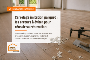 Le carrelage imitation parquet attire de plus en plus de propriétaires autour de Marmande, Agen ou Fumel. Et on comprend facilement pourquoi.