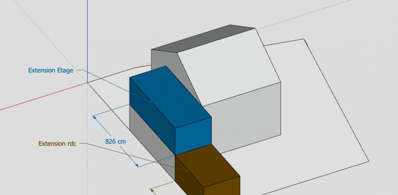 Extension Maison Plan Volumétrique
