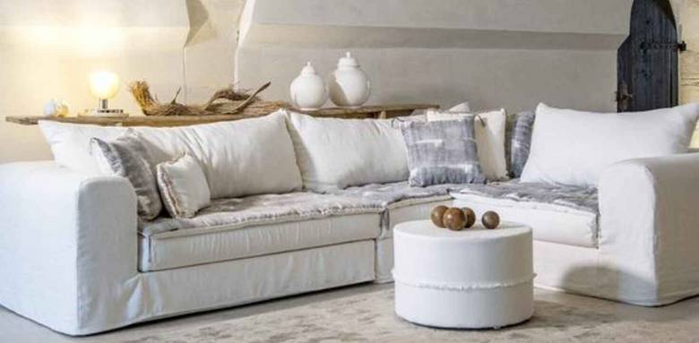 Canapé en lin lavé