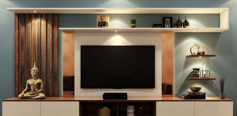 Installer un meuble TV sur mesure salon Haguenau