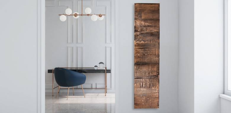 Radiateur granite et cuivre de chez Cinier