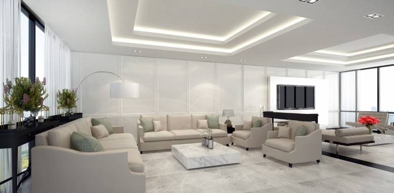 Faux plafond dans son salon