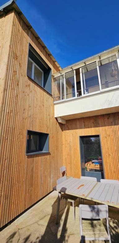 Aides pour les travaux d'isolation thermique extérieure en 2025 avec isolant extérieur et bardage bois - Montauban 82