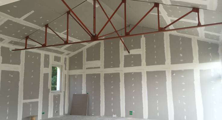 Pose des cloisons intérieures (Ouistreham 14150)