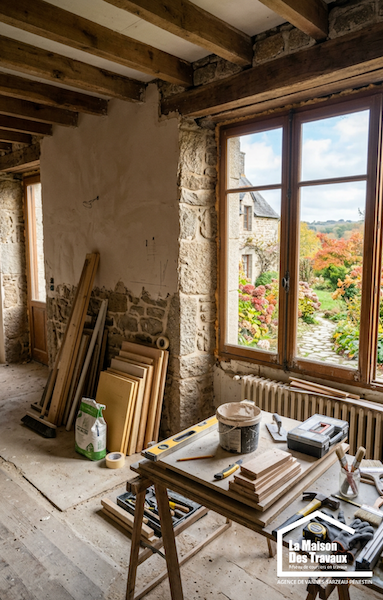 ravaux d’amélioration d’une maison à Sarzeau