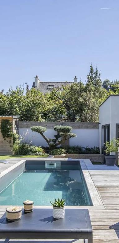 Piscine liner gris