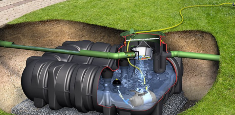  le récupérateur d'eau enterré