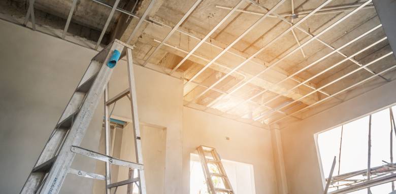 rénovation d'un plafond près de Tours (37).