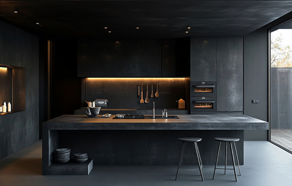 Rénovation de cuisine béton ciré
