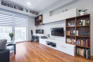 aménagement coin bureau dans un salon Landerneau-Morlaix-Saint-Renan (29)