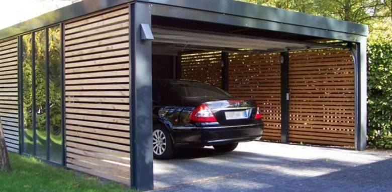 Carport aluminium fermé 3 faces