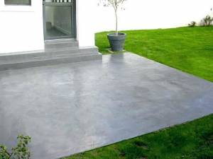 Terrasse béton rénovée Arras