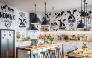 Autocollant dans une cuisine à Deauville