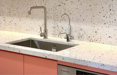 Crédence cuisine en Terrazzo