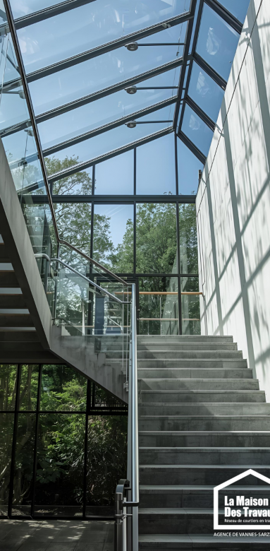 Verrière montée d’escalier lumineuse