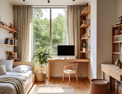 Chambre aménagé en longueur 