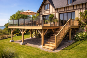 Terrasse sur pilotis
