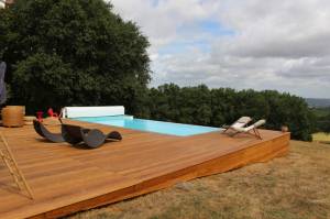 Construction de terrasse sur pilotis en bois - Valence 26