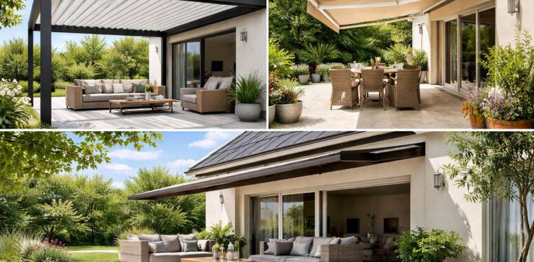 Pergola, store banne, avancée de toit  quelle solution pour créer de l’ombre sur sa terrasse 