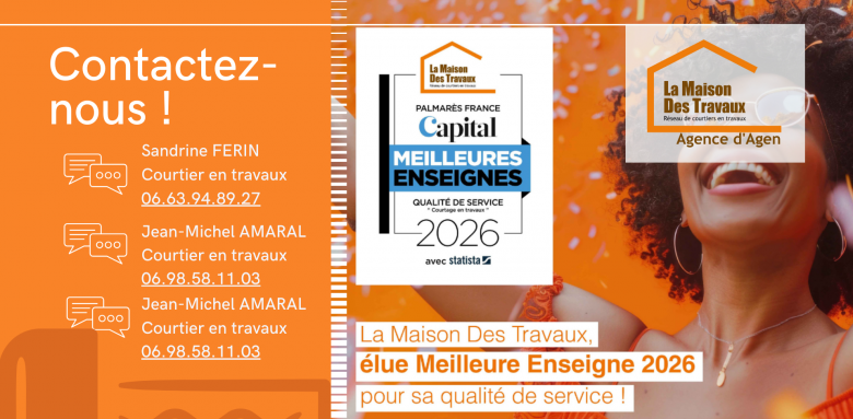 Besoin d’un accompagnement sur mesure pour vos travaux d’isolation extérieure à Agen ? Contactez Sandrine Férin et Jean-Michel Amaral, courtiers en travaux certifiés.