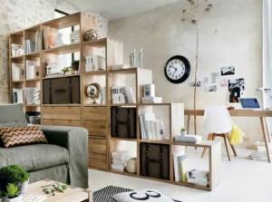 Bibliothèque de séparation Source Elle décoration et Pinterest