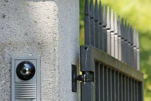 Portail avec visiophone