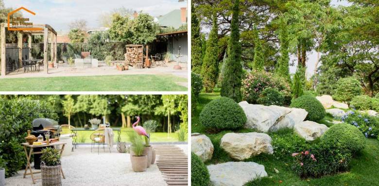 Différent style de jardin