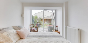 transformation d'un garage en chambre lumineuse