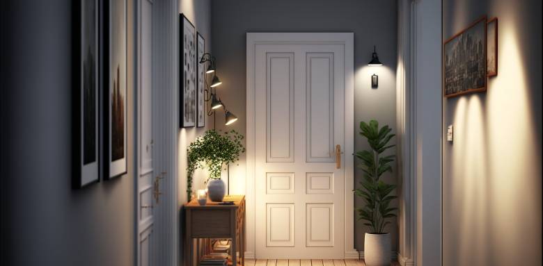 Long couloir d'entrée, conseils pour l'aménager