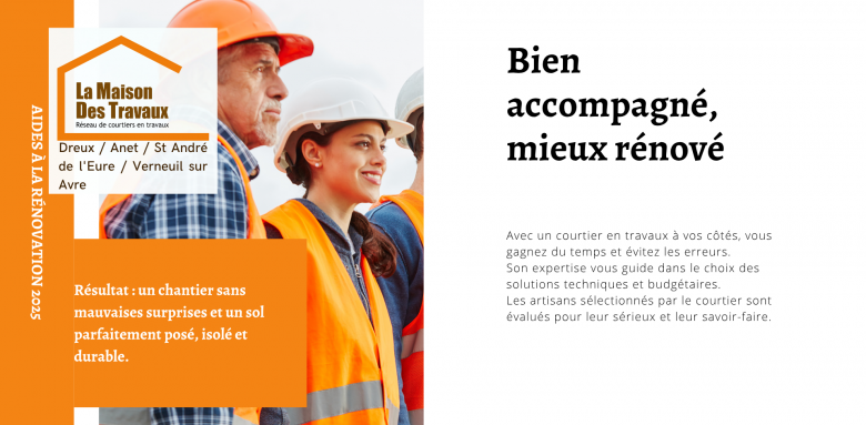 Avec l’accompagnement d’un courtier en travaux, trouvez les meilleurs artisans pour un sol isolé et durable.