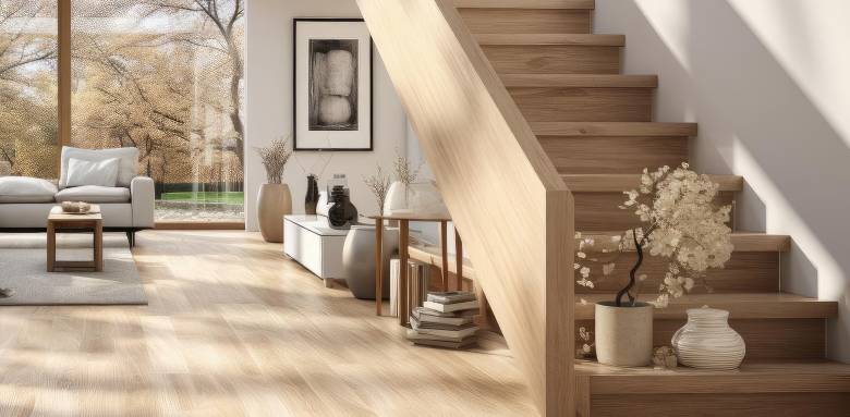 Une rampe d'escalier à Tours.